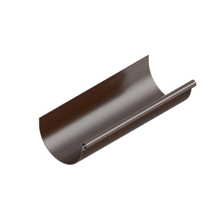 GUTTER 3M X 120 MM PVC BROWN