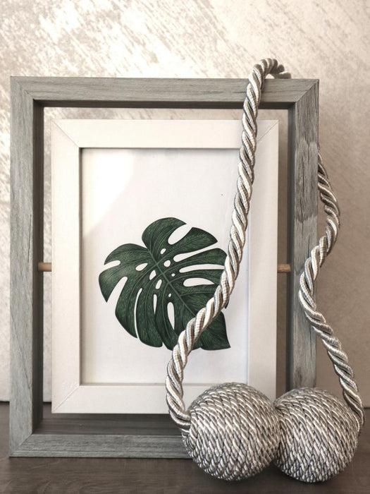 CORD WITH MAGNET FOR CURTAIN 48CM CREAM/GRAY