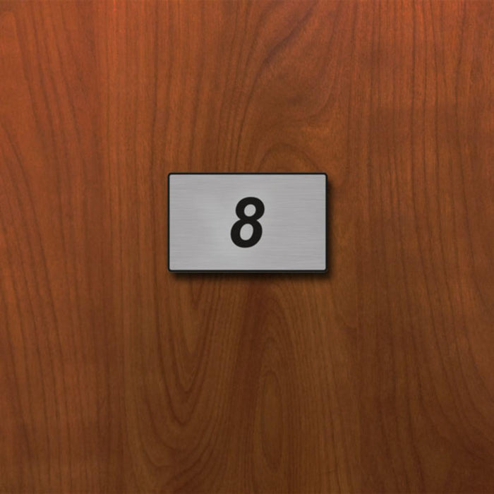 DOOR NUMBER 50X30 SELF-ADHESIVE SATIN