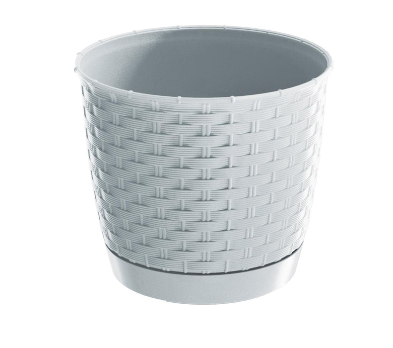 POT RATOLLA ROUND 25CM WHITE