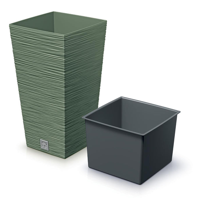 FURU SQUARE POT 20CM GREEN