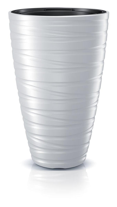 FLOWER POT MAZE WHITE PVC D40CM H57.9CM