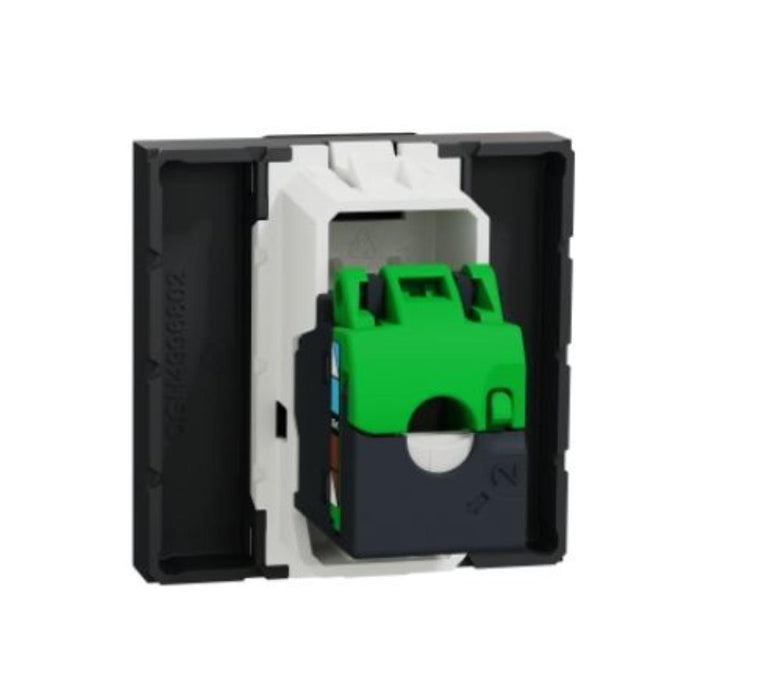 SOCKET RJ45 2 MODULE ANTHRACITE SCHNEIDER UNICA (NU341154)