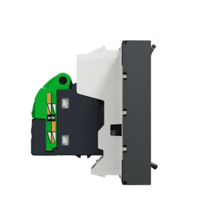 SOCKET RJ45 2 MODULE ANTHRACITE SCHNEIDER UNICA (NU341154)