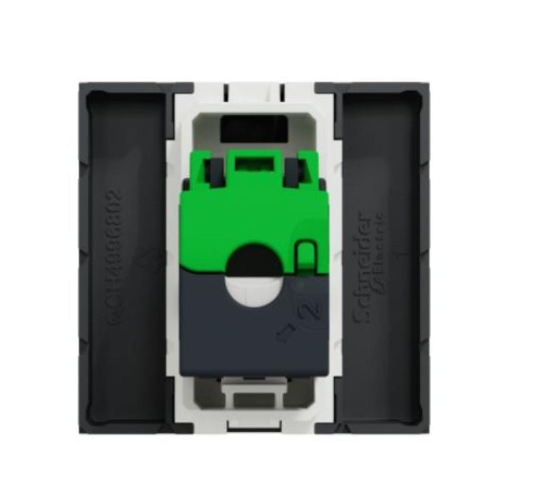 SOCKET RJ45 2 MODULE ANTHRACITE SCHNEIDER UNICA (NU341154)