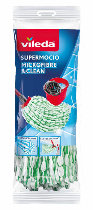 HANDLE SCRAPER MONOCLICK SUPERMOCIO MICROFIBRE CLEAN VILEDA