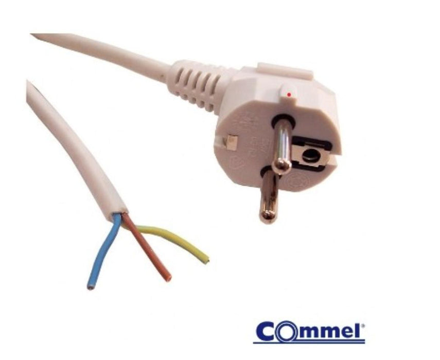 CABLE WITH PLUG H05VV-F 3X1.5MM2 COMMEL