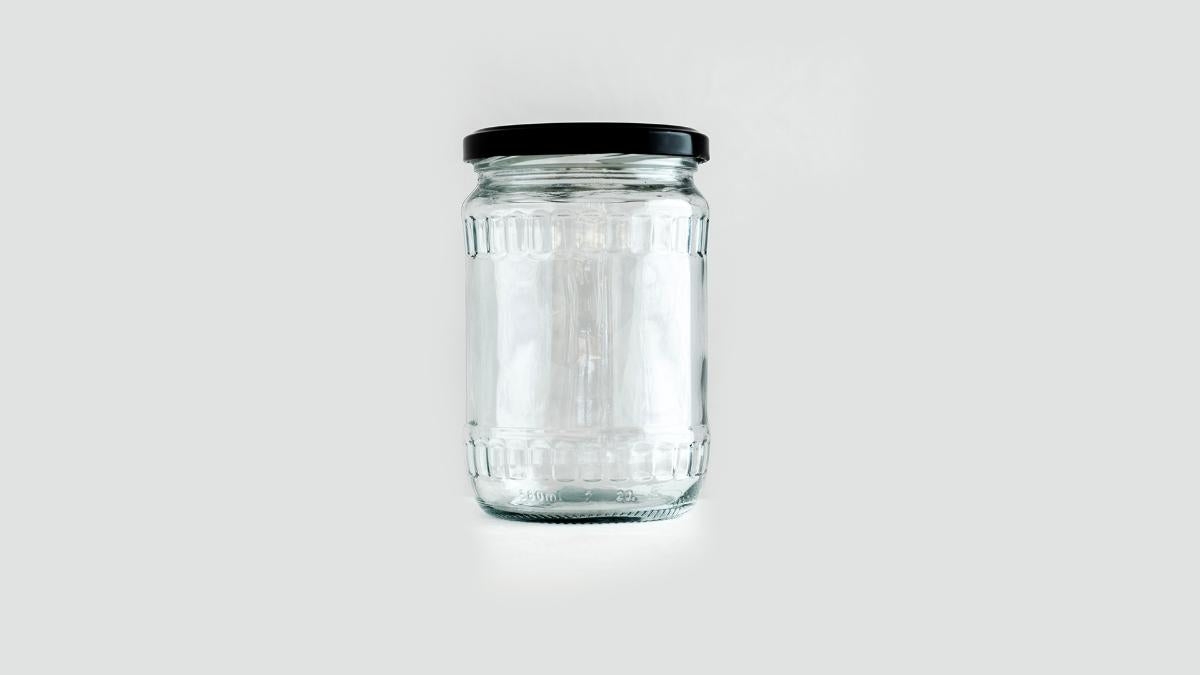 JAR 580 ML WITH CAP F82 4 PCS OBERON