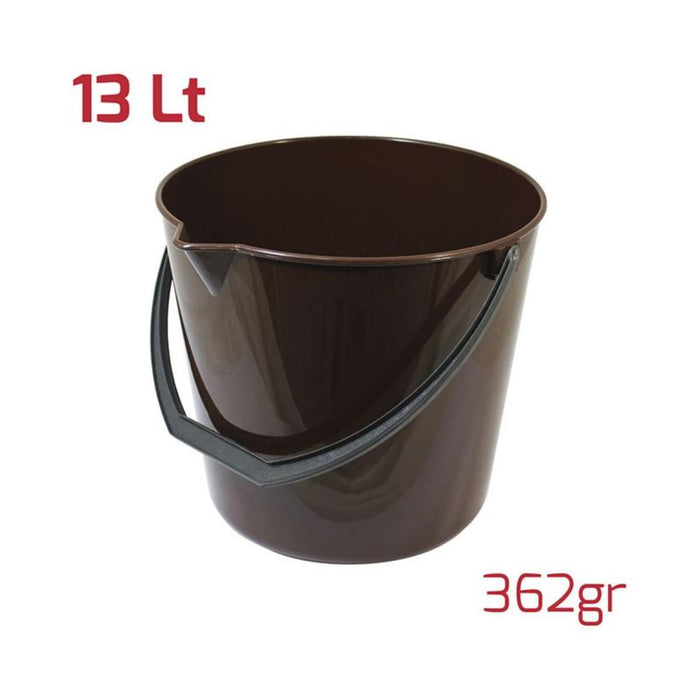 RECA PLAST BUCKET 13L BROWN