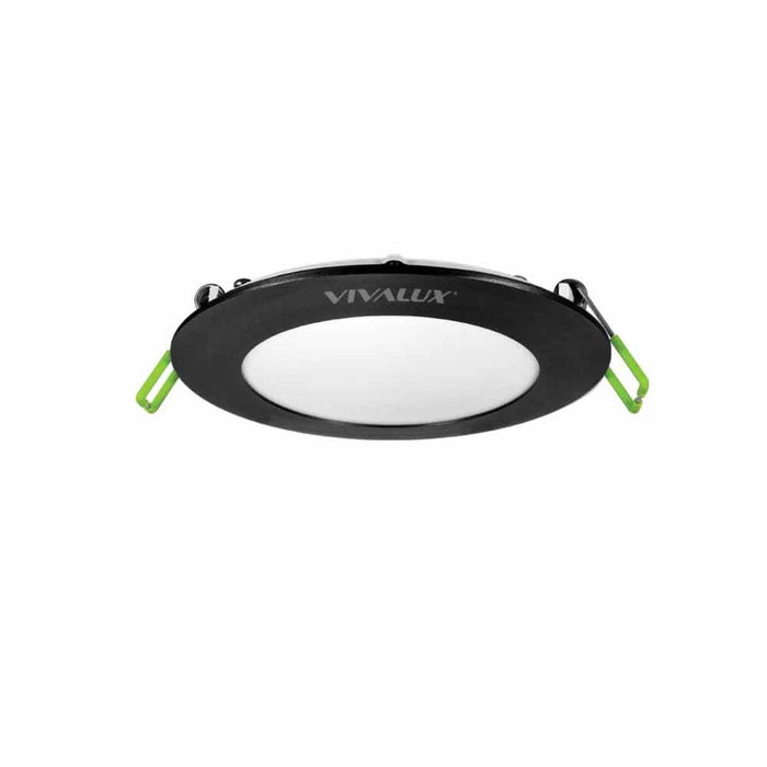LED PANEL 6W 4000K 12CM BLACK VIVALUX ESTE