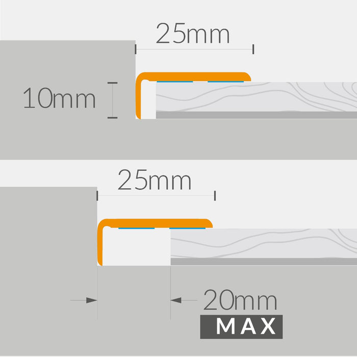 SILL CS25 OAK LOFT 25X10MM 2M