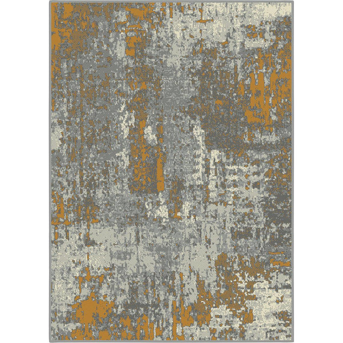 CARPET LANU ABSTRACT MUSTARD-GRAY 120X170