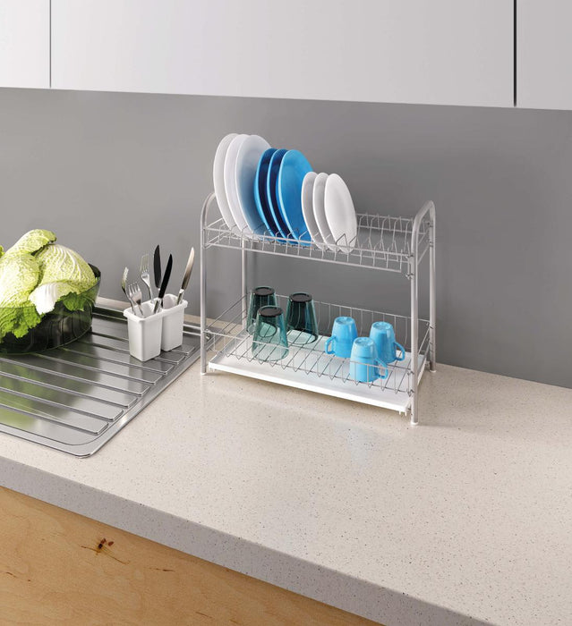 DISH DRYER, DOUBLE-TEX, 2 LEVELS