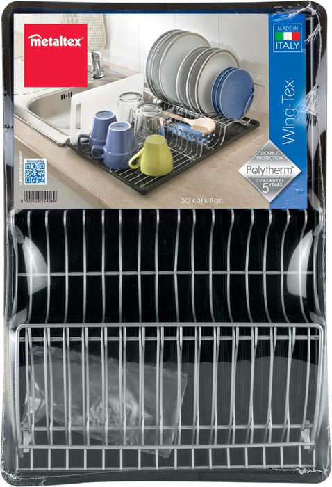 DRYER FOR DISHES WITH FOLDING ARM METALTEX WING-TEX
