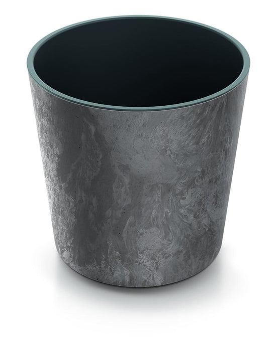 URBI ROUND POT CONCRETE EFFECT 25CM GRAY