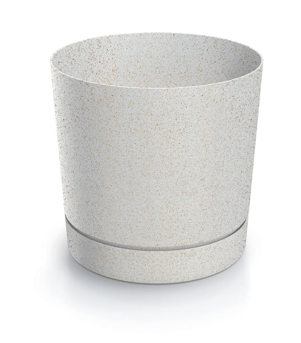 POT TUBO P ECO WOOD 18CM WHITE
