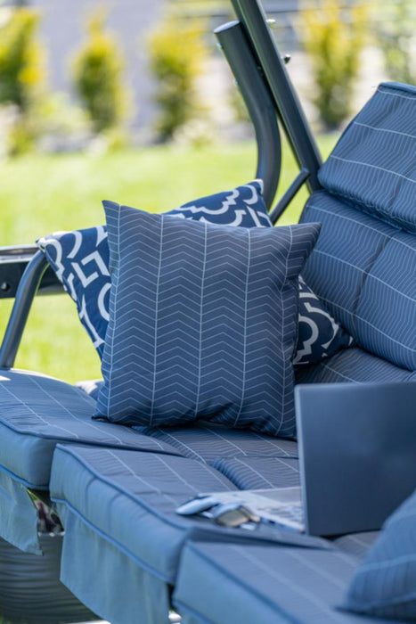 INES BENCH CROSSING WITH MOSQUITO NET ANTHRACITE