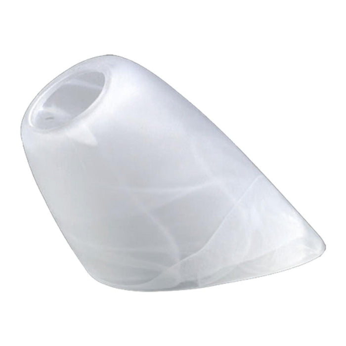 CHANDELIER GLASS E27 F120 WHITE ALABASTER