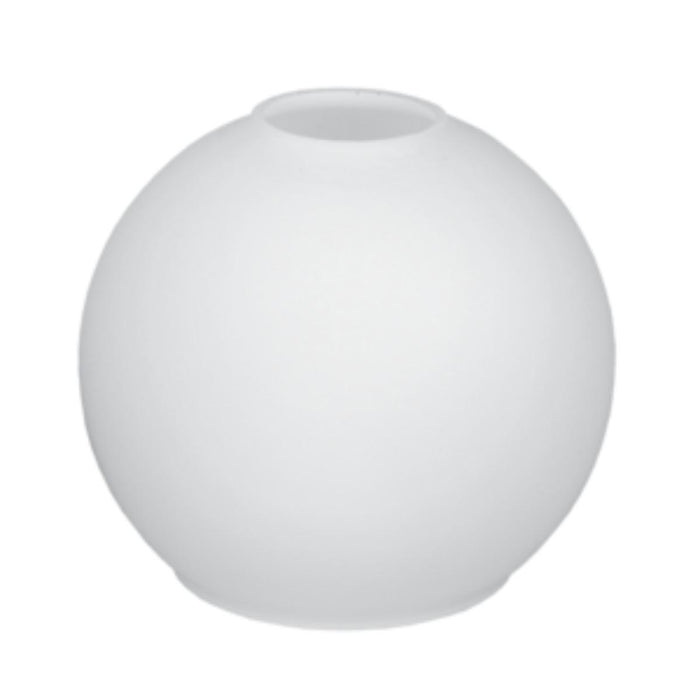 CHANDELIER GLASS WH E27 F140 WHITE MATT