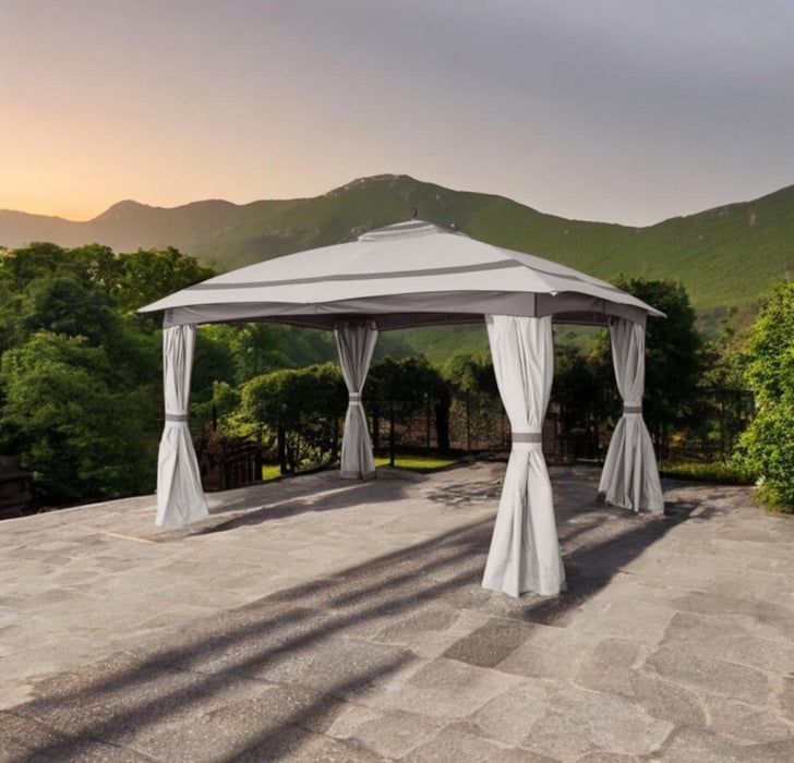 TENT 3.3 X 3.95 M WITH CURTAINS