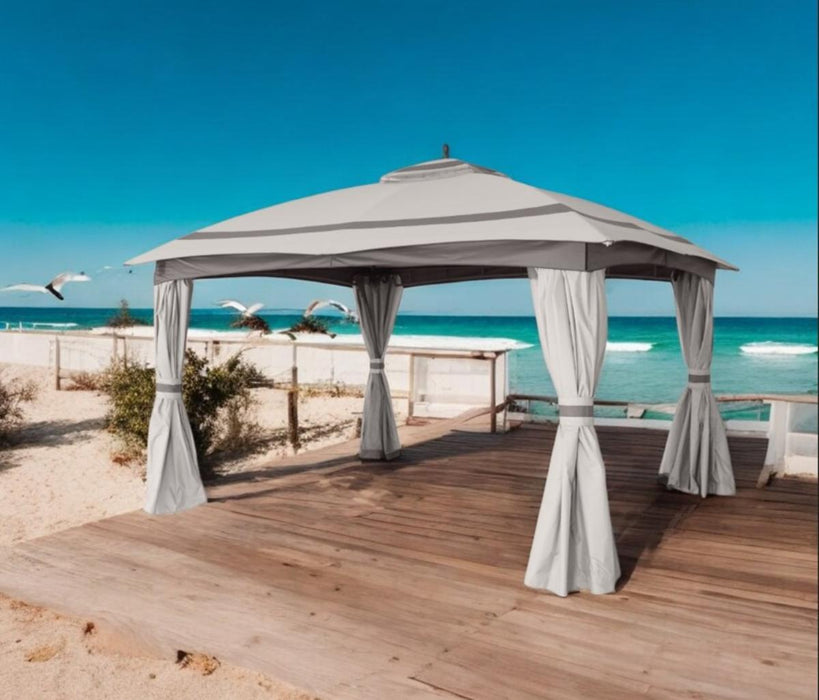 TENT 3.3 X 3.95 M WITH CURTAINS
