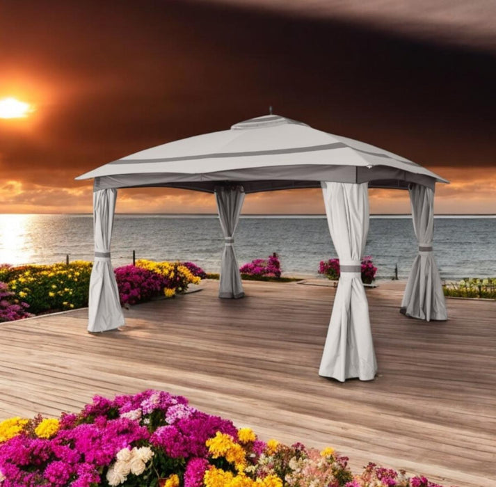 TENT 3.3 X 3.95 M WITH CURTAINS