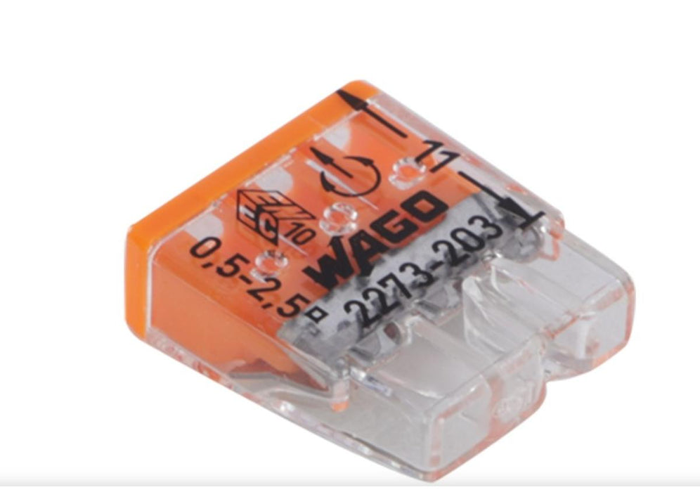 QUICK CONNECT CABLE CLAMP 30 PCS 3X0.5-2.5MM2 WAGO