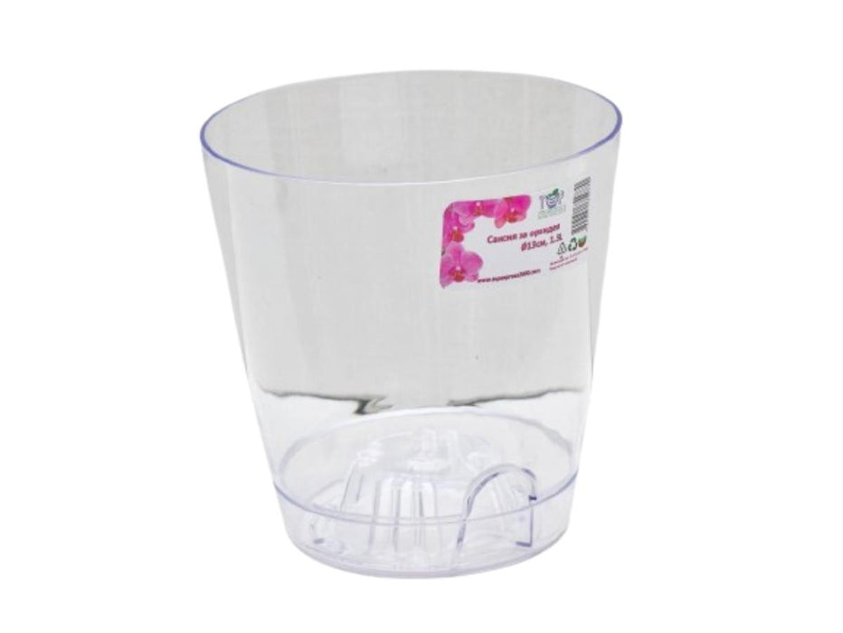 PLASTIC POT F13CM FOR ORCHID