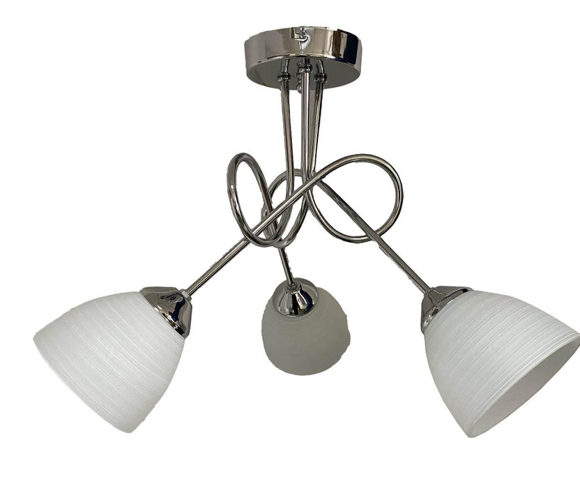 CHANDELIER PIVOT 3xE27 CHROME