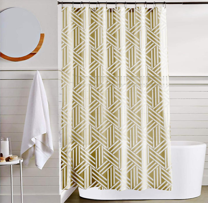 BATHROOM CURTAIN PEVA GOLD RIGHT 1 180X200