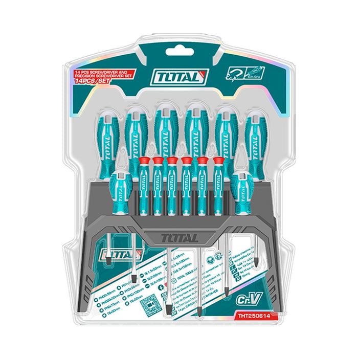 SCREWDRIVER SET WITH STAND 14H TOTAL