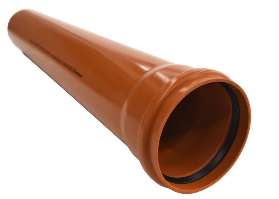 PIPE PVC Ф50/1.6 MUFFLED 1M ORANGE