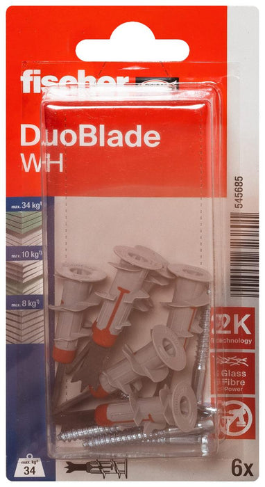 DUOLINE DOWEL GYPSUM CARDBOARD DUOBL WHKNV