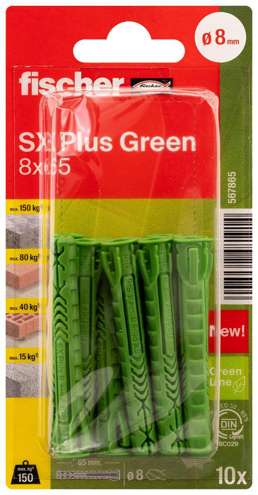 MULTIPURPOSE DOWEL SXPLGRK Ф8Х65MM 10PCS