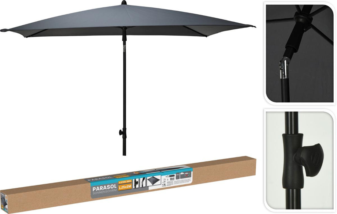 UMBRELLA 125X200CM GREY