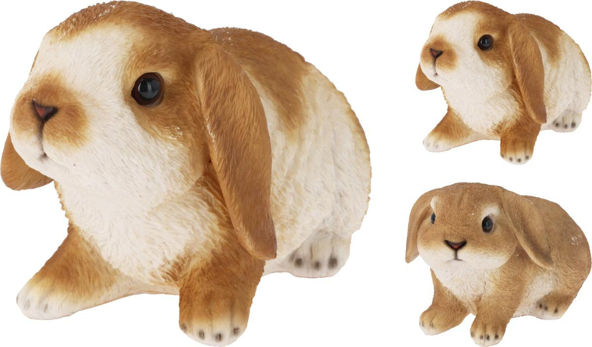 GARDEN FIGURE RABBIT RIVETED EARS 19X14