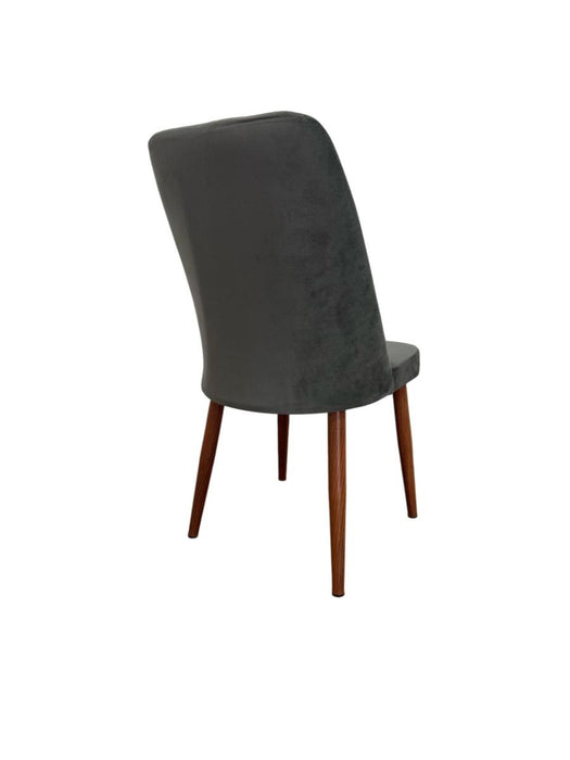 DINING CHAIR AURORA DARK GREY LEG/BROWN