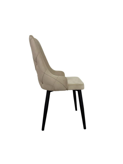 DINING CHAIR VESTA CHAMPAGNE LEG/BLACK