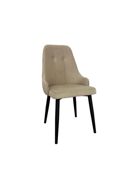 DINING CHAIR VESTA CHAMPAGNE LEG/BLACK