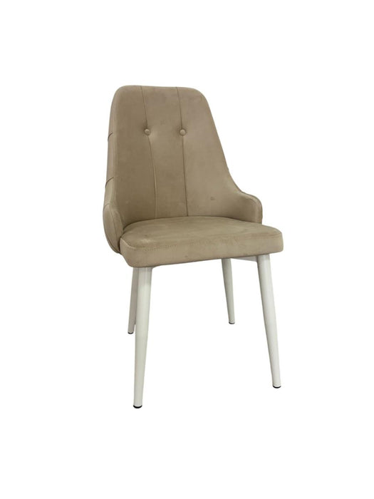 DINING CHAIR VESTA CHAMPAGNE LEG/WHITE