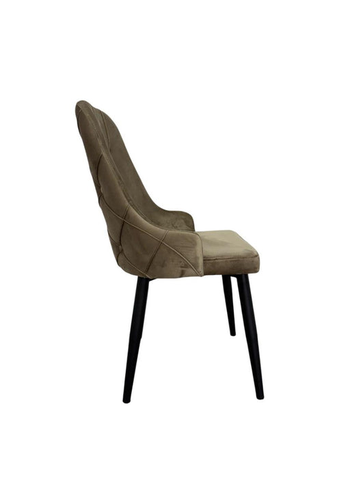 DINING CHAIR VESTA CAPPUCCINO LEG/BLACK