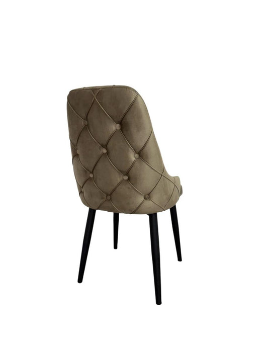DINING CHAIR VESTA CAPPUCCINO LEG/BLACK