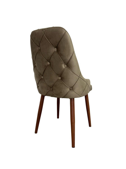 DINING CHAIR VESTA CAPPUCCINO LEG/BROWN