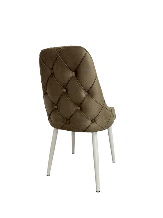 DINING CHAIR VESTA CAPPUCCINO LEG/WHITE