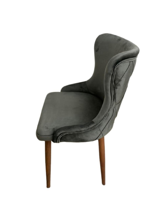 DINING CHAIR ORION DARK GREY LEG/BROWN