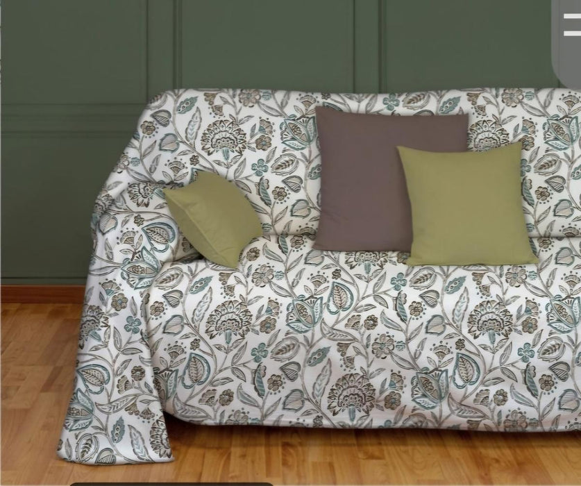COVER 140CM FLOWERS GREEN