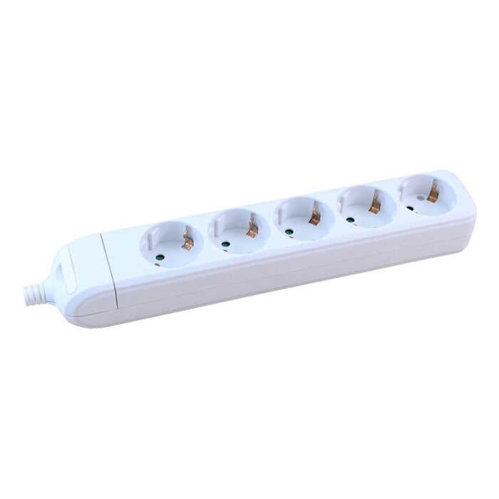 WHITE SWITCH 5X2P+E WITHOUT CABLE COMMEL