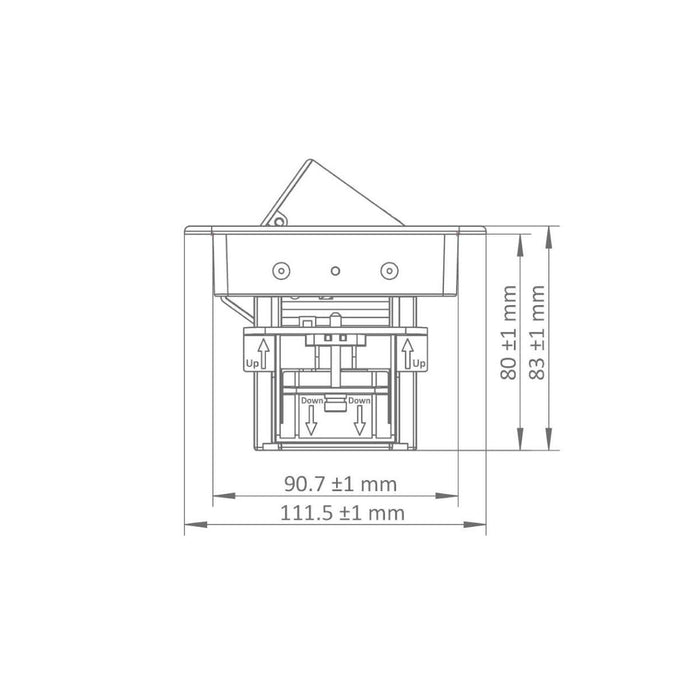POP-UP BOX 3SHUKO/2USBA+C STAINLESS STEEL COMMEL