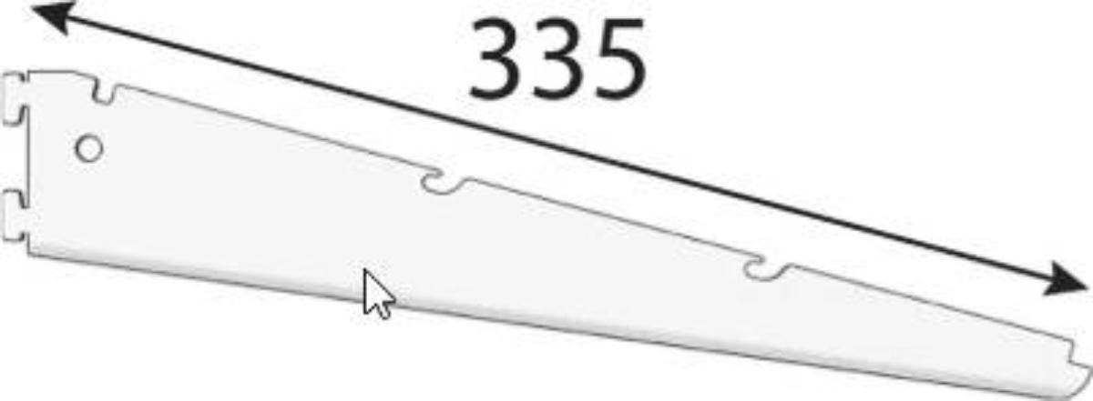 INCLINED CONSOLE AROB320 335X72 WHITE