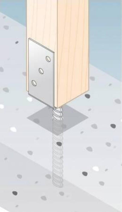 BEAM BASE PS90U 90X325 ZINC